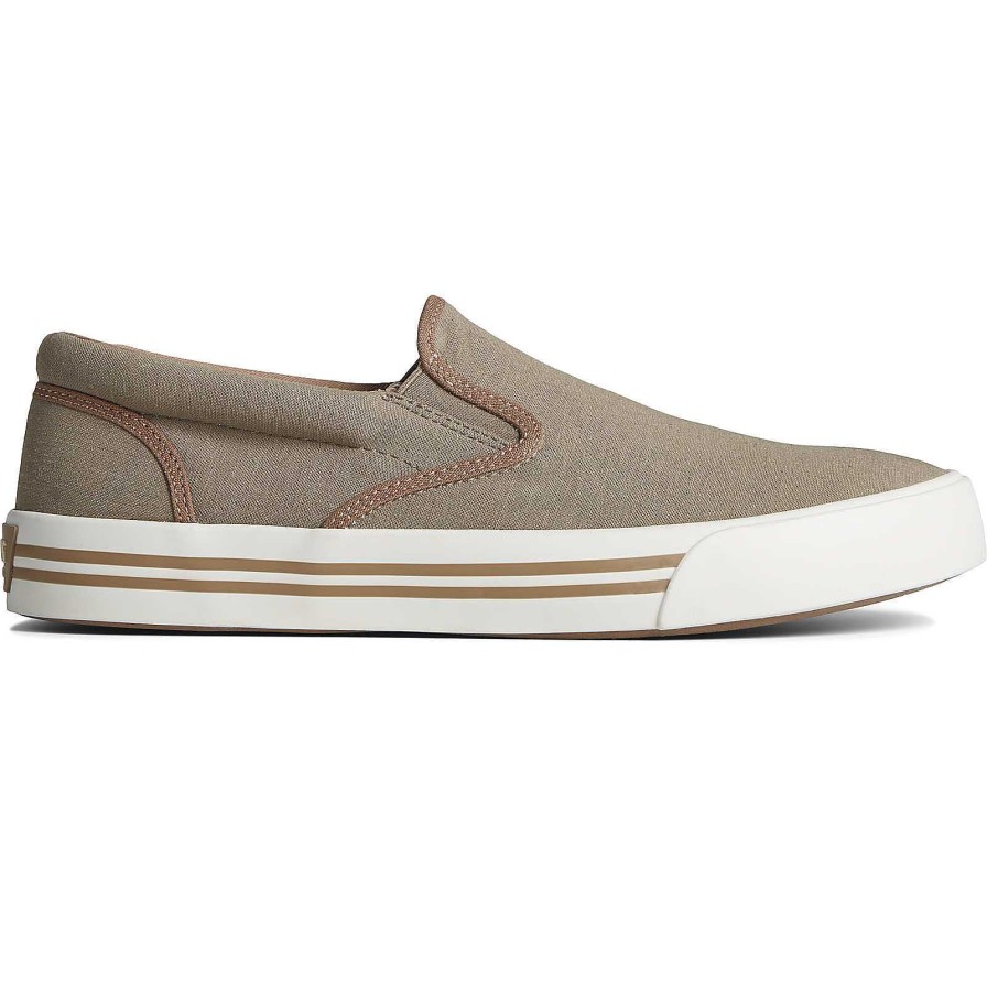 Sneakers | Sperry Sneakers Striper Ii Linen Slip On Sneaker