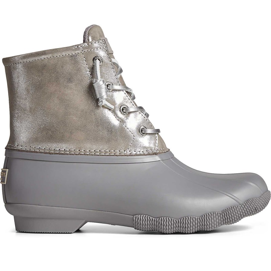 Rain & Duck Boots | Sperry Rain & Duck Boots Saltwater Metallic Leather Duck Boot