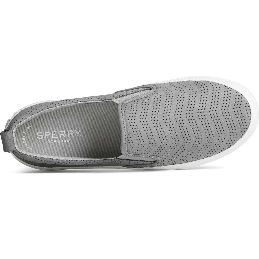 Sneakers | Sperry Sneakers Crest Twin Gore Perforated Leather Slip On Sneaker