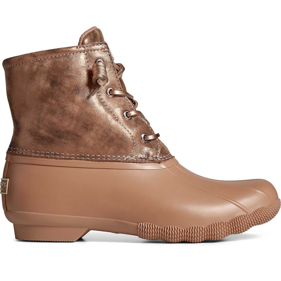 Rain & Duck Boots | Sperry Rain & Duck Boots Saltwater Metallic Leather Duck Boot