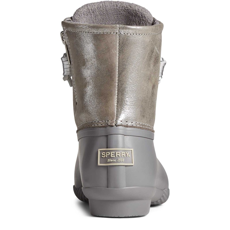 Rain & Duck Boots | Sperry Rain & Duck Boots Saltwater Metallic Leather Duck Boot