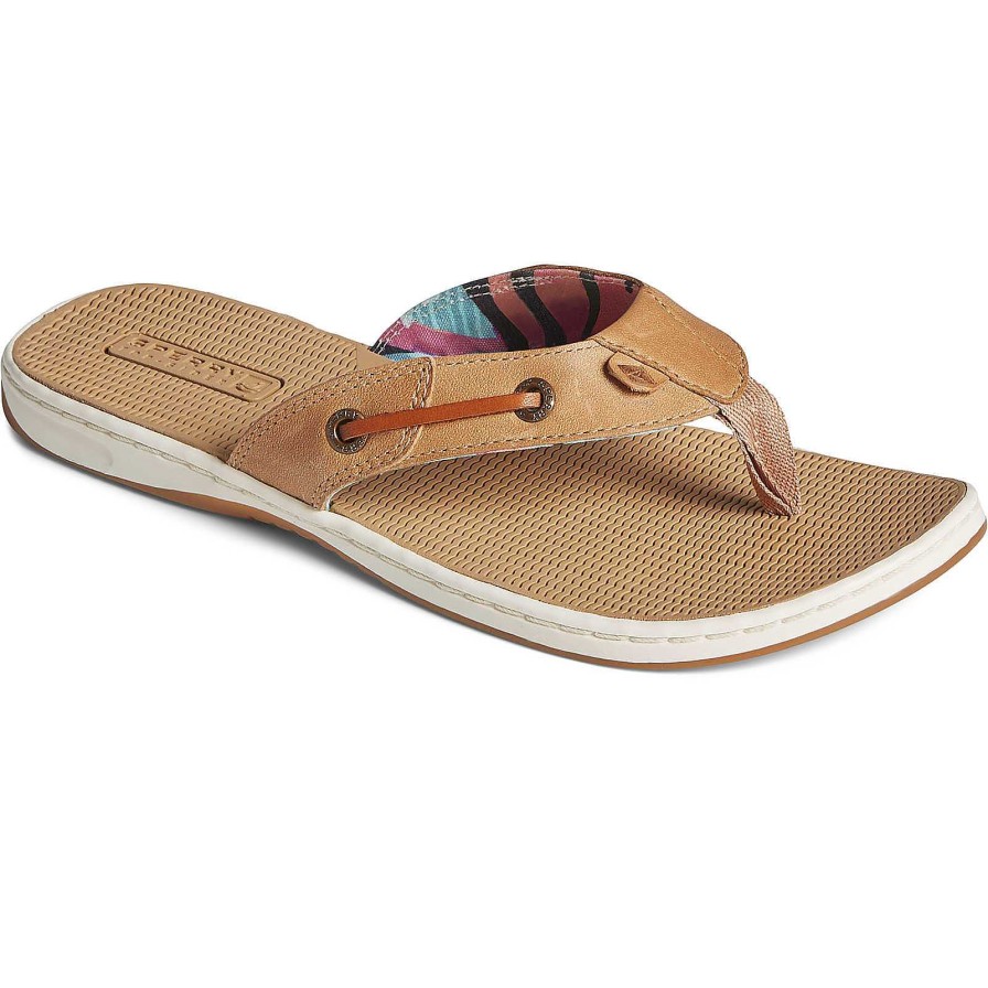 Sandals | Sperry Sandals Seafish Leather Flip Flop