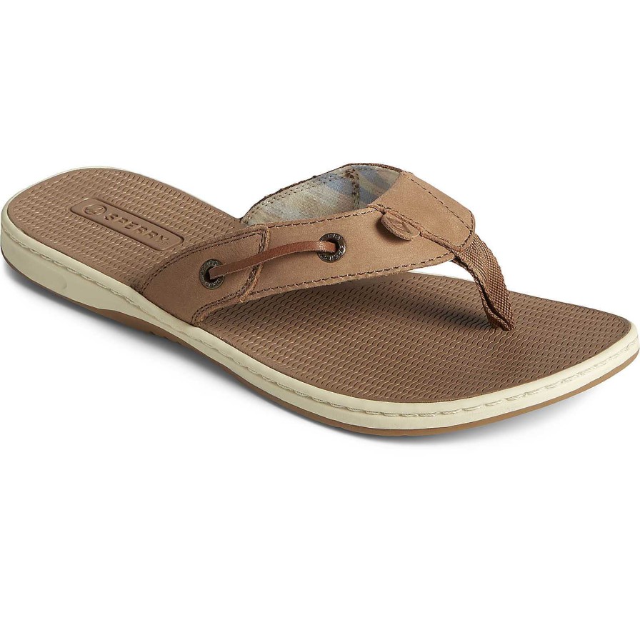 Sandals | Sperry Sandals Seafish Leather Flip Flop