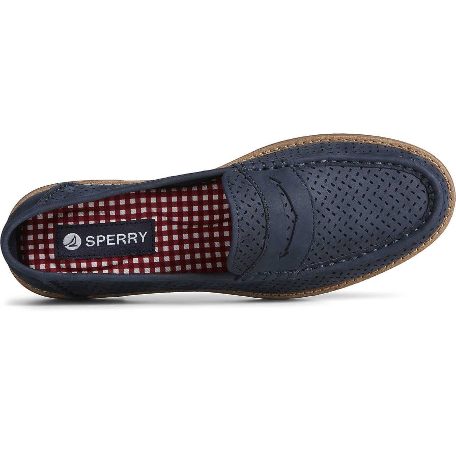 Flats & Loafers | Sperry Flats & Loafers Seaport Perforated Penny Loafer