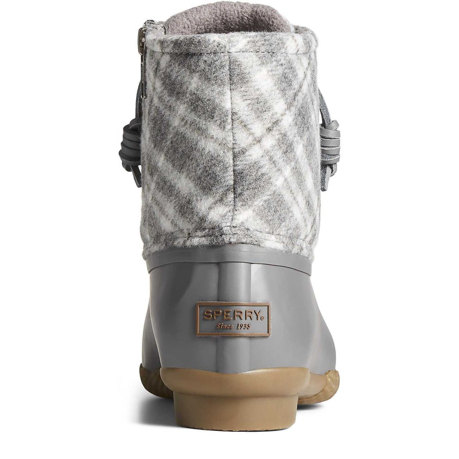 Rain & Duck Boots | Sperry Rain & Duck Boots Saltwater Plaid Wool Duck Boot