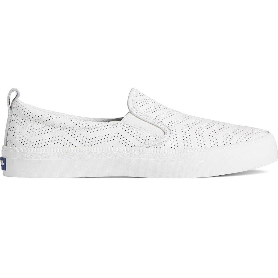 Sneakers | Sperry Sneakers Crest Twin Gore Perforated Leather Slip On Sneaker