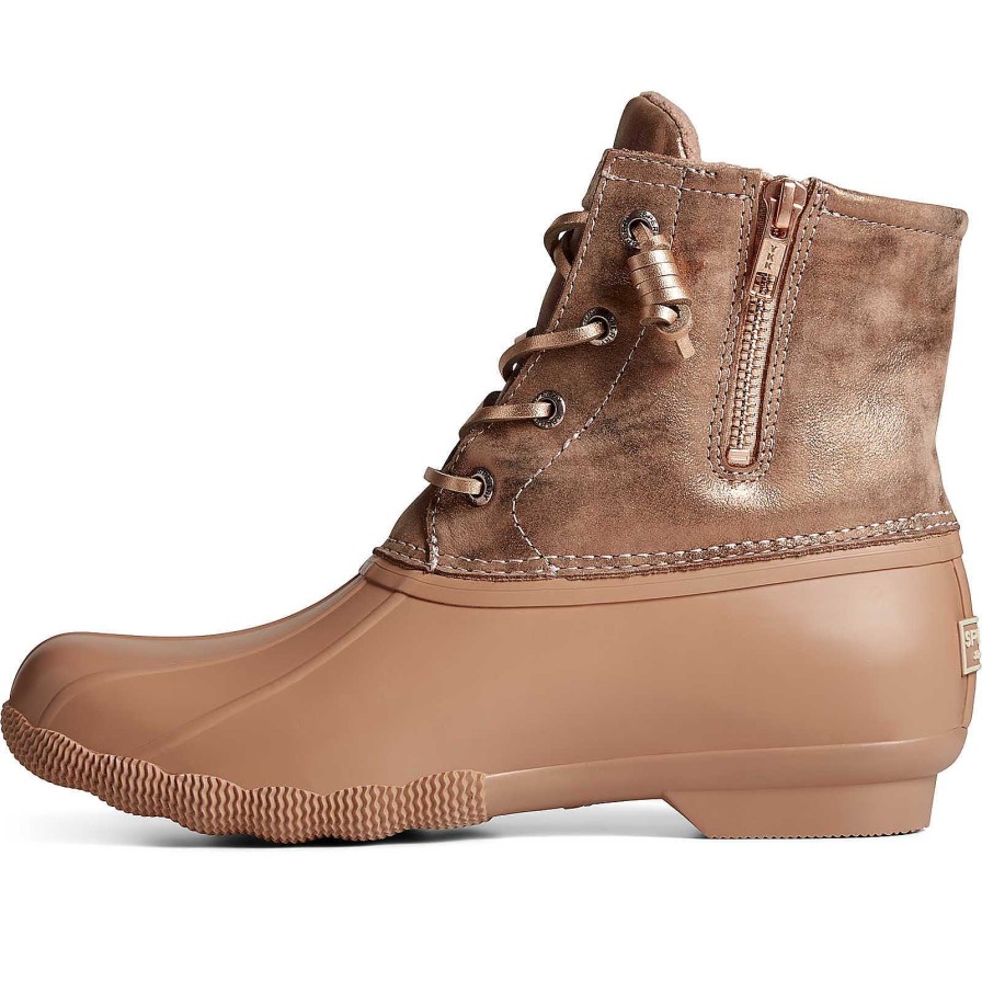 Rain & Duck Boots | Sperry Rain & Duck Boots Saltwater Metallic Leather Duck Boot